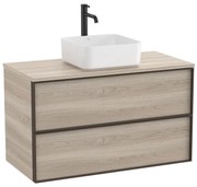 Мебел с две чекмеджета за умивалник върху плот или в плот A851995546, 100х49х58см