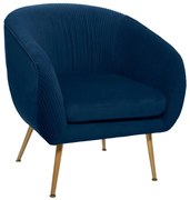 Кресло atmosphera Solaro, Велур - Син
