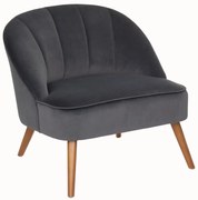 Кресло atmosphera Naova, Велур - Сив