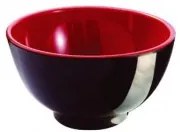 Horecano - Меламинова купичка за ориз/месо ф10см черно/червено SHIBUI-(203504RDBK)