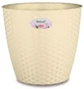 Stefanplast - Кръгла кашпа Natural Line 29 см - крема
