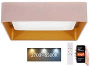 Brilagi-LED Димируема лампа VELVET SQUARE LED/36W/230V Wi-Fi Tuya  + д.у. розов