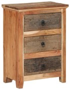 354322 vidaXL Страничен шкаф 55x33x75 см масивна акация