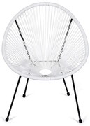 Бял градински стол метален/пластмасов Avocado Comfort – Bonami Selection