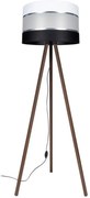 Стояща лампа CORAL 1xE27/60W/230V кафяво/черно/бяло/хром