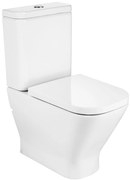 Тоалетна чиния за моноблок, Roca, A34273700H SQUARE, двойно оттичане, Compact, Rimless, 36.5x60x79см