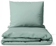Зелено единично спално бельо от микросатен 140x200 cm Basic – Bonami Essentials