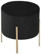 Табуретка atmosphera Living, Кадифе - Черен