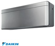 Инверторен климатик Daikin Stylish FTXA35BS/RXA35A, 12000 BTU, 25 м2, A+++/A+++, Wi-Fi, R-32, Сребрист