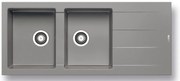 Νεροχύτης Pyramis Pyragranite Athlos 2B 1D-Industrial Grey