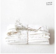 Бял чаршаф със смес от лен 230x270 cm – Linen Tales