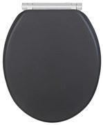 WENKO 25218100-WC тоалетно седало MORRA 35x42 cm антрацит/сребристо