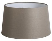 Ленен абажур Taupe кръгъл наклонен 35/30/18