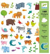 Djeco - Стикери Animals 160 бр. ST1 DJ08841G