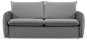 Сив кадифен диван 194 см Vienna - Cosmopolitan Design