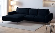 Ъглов диван Санур-тъмносин-ляв