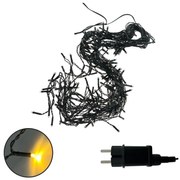 LED коледна външна гирлянда 200xLED/230V 7,6 m IP44 черна