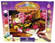 KSG Craft - Рисуване по номера с акрилни бои - Романтичен букет