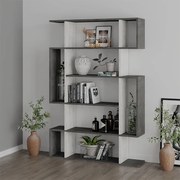 Библиотека Mito TopMebel от меламин в антично бяло/ретро сиво 108x25x161cm