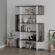 Mito меламинов библиотека в антик бяло/ретро сив цвят 108x25x161см.