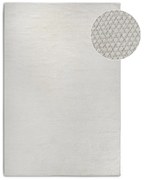 Кремав ръчно изработен килим със смес от вълна 120x170 cm Pradesh Natural White – Elle Decoration