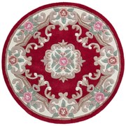 Килим от червена вълна , ⌀ 120 cm Aubusson - Flair Rugs