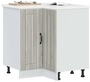 853753 vidaXL Кухненски ъглов шкаф Lucca, сив сонома, инженерно дърво