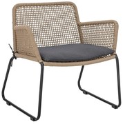 Градински фотьойл в сиво и бежово Mundo – Bloomingville