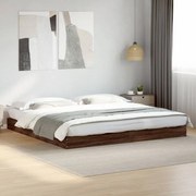 842006 vidaXL Рамка за легло без матрак kафяв дъб 180x200 см инженерно дърво