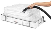 Вакуумна кутия за съхранение под леглото от текстил и пластмаса 105x45x15,5 cm Life – Compactor