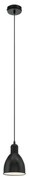 Eglo 55243 - Пендел на кабел PRIDDY 1xE27/60W/230V, черен