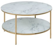 Бяла кръгла маса за кафе ø 80 cm Alisma - Actona