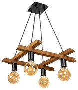 Полилей ПОРТО, палисандър, 4xE27