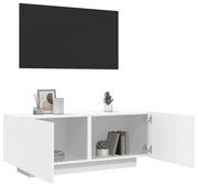 804436 vidaXL ТB шкаф, бял, 100x35x40 см, инженерно дърво