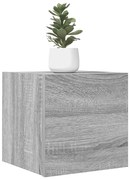 815139 vidaXL Стенни ТВ шкафове, 2 бр, сив сонома, 30,5x30x30 см