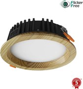 APLED - LED Лампа RONDO WOODLINE LED/6W/230V 4000K Ø 15 см бор масивнo дървo