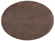 Тъмнокафява подложка от изкуствена кожа , 33 x 45 cm Troja - ZicZac