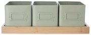 Метални саксии за билки в комплект от 3 бр. Greenish – Orion