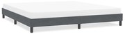 4101374 vidaXL Рамка за легло без матрак Тъмно сиво 200x210 cm Кадифе