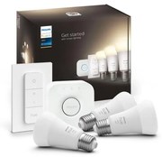 Базов комплект Philips Hue WHITE 3xE27/9,5W 2700K + взаимосвързващо устройство