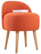 Пуф NIKI, Ø 46 см, оранжев