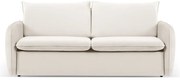 Кремаво кадифено канапе 214 cm Vienna - Cosmopolitan Design