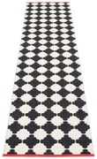 Черно-бяла пътека за открито и закрито 70x300 cm Marre Black Coral – Pappelina