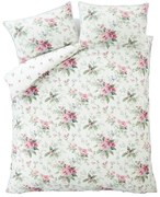 Кремаво двойно спално бельо 200x200 cm Bridgerton Penelope Floral – Catherine Lansfield