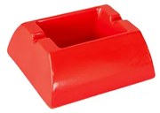 Меламинов пепелник правоъгълен червен 10,6x9,2см CN-(7772-3) - Horecano