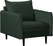 Тъмнозелено кадифено кресло Juli – Ropez