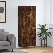 3195880 vidaXL Висок шкаф, опушен дъб, 69,5x34x180 см, инженерно дърво