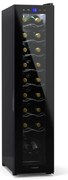 Klarstein Shiraz 18 Slim Uno, хладилник на вино, 18 бутилки, 5 - 18 °C, сензорно управление