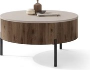 ФРИДА Бежово Таупе / Елегантен Орех – МОДЕРНА ХОЛНА МАСА С ПОВДИГАЩ ПЛОТ И СКРИТО ПРОСТРАНСТВО ЗА СЪХРАНЕНИЕ