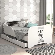 Детско легло 140 x 70 cm с мотив зебра